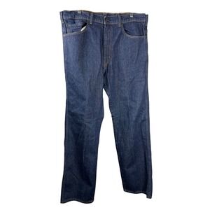 Levi Strauss Co‎ Western Fit Dark Wash Denim Jeans Mens 38x34 Button Fly